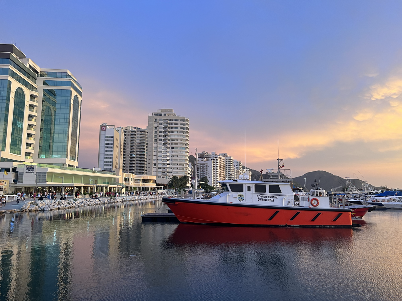 Marina at sunset